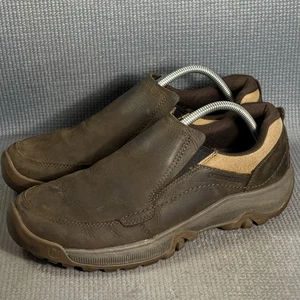 Zapatos de senderismo Merrell Anvik Pace sin usar, en caja, en cuero marrón para hombre talla 10 - Imagen 1 de 9