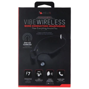 Helix Proseries Ambiance sans Fil Bone Conduction Casque Bluetooth - Noire - Photo 1 sur 2