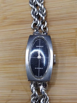 Relógio feminino Benrus 10k moldura RGP 21 joias 6651 436 corrida  - Imagem 1 de 4