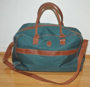 NEW Vintage 90's Ralph Lauren Polo Green Canvas Classic 21" Overnight Bag - Picture 1 of 3
