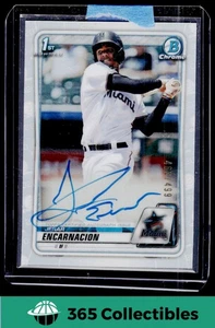 2020 Bowman Jerar Encarnacion Chrome Prospect Autographs #CPA-JE Miami Marlins - Bild 1 von 2