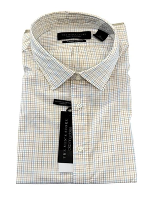 NEW The Men's Store at Bloomingdale's Cotton Slim Fit Button Down Shirt Khaki XL - Image 1 of 3