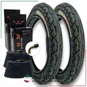 KIT 2 COPERTONI BICI SCOOTER ELETTRICO 2 CAMERE D'ARIA 16 X 2.50 POLLICI 64 305 - Imagen 1 de 7