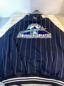 Colorado Rockies Nadelstreifen Jacke All Star Game '98 Mirage Herren XL SELTEN VTG 11 - Bild 1 von 6