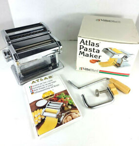 VillaWare Marcato Atlas 170 Pasta Maker ~ Machine, Hand Crank, Clamp