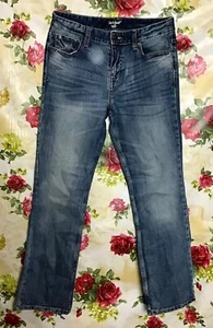 CAT & JACK BOYS STRAIGHT BLUE JEAN PANTS SIZE 16 - Picture 1 of 4