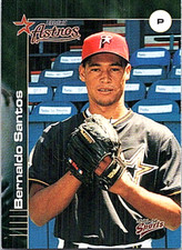 2001 Multi-Ad Pittsfield Astros Minor League Baseball #27 Bernaldo Santos