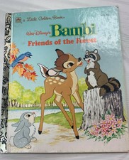 1975 Walt Disney's Bambi Friends of the Forest, A Little Golden Book