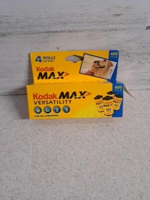 Kodak Max Versatility 400 Film 4 x Rolls 24 Exposures 35mm Color Print EXP 12/04 - Image 1 of 4