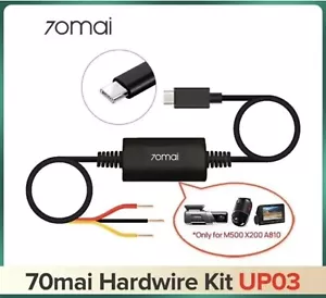 70mai hardwire kit UP03 24H Parking Cable For X200 A810 M500 Dash Cam USB Type-C - Picture 1 of 13