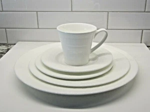 Royal Doulton Fusion Embossed Line Complete place setting White Bone China NEW - Picture 1 of 6