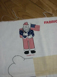 LIBERTY SANTA DOLL FABRIC PANEL - Picture 1 of 2