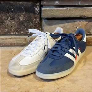 Adidas Velosamba White and Blue Cycling Shoes - Picture 1 of 12