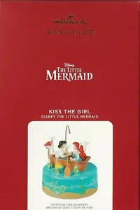 Hallmark Keepsake 2021 Disney The Little Mermaid Kiss The Girl Magic Sound NEW - Picture 1 of 2