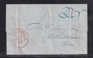 United States Stampless Envelope from 1844 - Picture 1 of 2