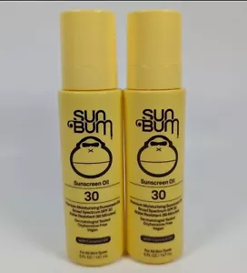Sun Bum 2 Pack Premium Moisturizing Sunscreen Oil SPF 30 w/Coconut Oil 5oz 07/24 - Picture 1 of 3
