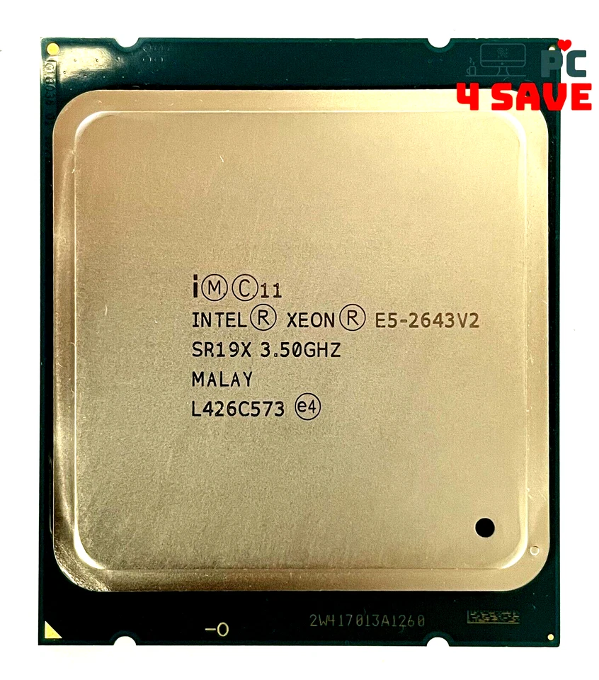 Intel Xeon E5-2643 V2 3.50GHz 6-Core 25MB LGA2011 Server Processor SR19X 130W - Image 1 of 1