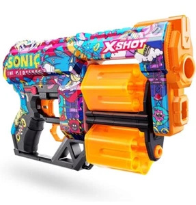 X-Shot SKINS Dread Hyper Spike Dart Blaster - Sonic the Hedgehog ZURU 12 Shot A3 - Picture 1 of 7