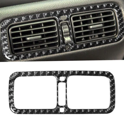 Carbon Fiber Rear Air Condition Vent Panel Cover For Infiniti G37 Sedan 10-13  - Image 1 of 4