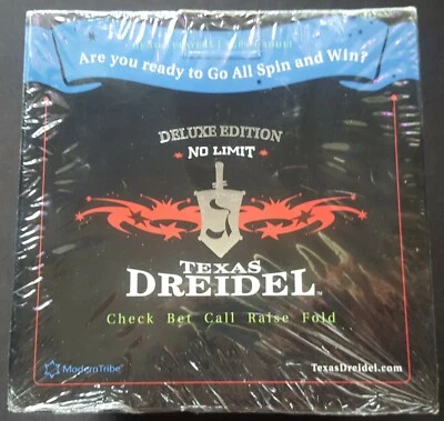 Jewish Educational Toys - No Limit Texas Dreidel Card Game, Deluxe Edition - NEW - Image 1 of 4