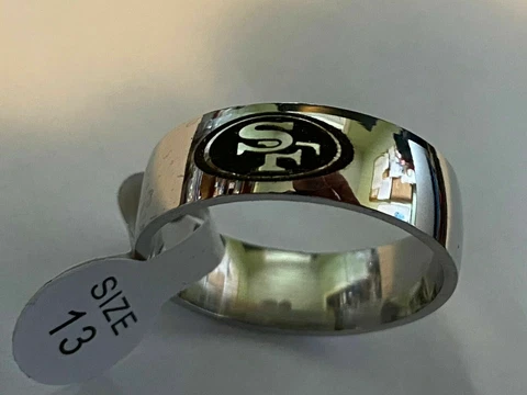 San Francisco 49ers Team Titanium Ring Style #2 sizes 5-14 Cover