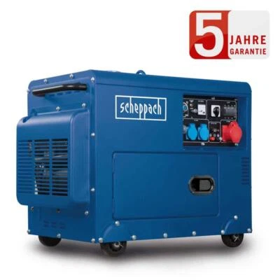 Scheppach SG5200D Diesel Stromerzeuger 4-Takt Notstromaggregat Generator 5000W - Bild 1 von 4