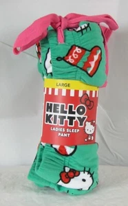 Pantaloni Hello Kitty Christmas Sleep Lounge Stampa Vacanze Donna Grandi Nuovi con etichette - Foto 1 di 7