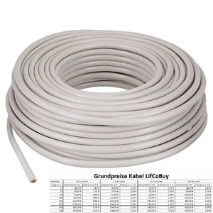 NYM J 3x1,5 3x2,5 5x1,5 5x2,5 mm Mantelleitung Elektroleitung Kabel 1-500 Mtr. - Bild 1 von 3