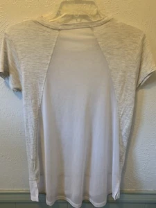 Zella Girl 14 16 Light Gray Active Shirt Cool Mesh Back - Picture 1 of 3