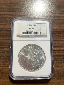 1904-O Morgan Silver Dollar $1 NGC MINT STATE 66 MS 66 HIGH GRADE - Picture 1 of 4