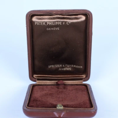 PATEK, PHILIPPE & Co GENEVE POCKET WATCH BOX SPRITZER & FUHRMANN JEWELERS 1940's - Image 1 of 4