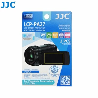 JJC LCP-PA27 Film Screen Display Protector for Panasonic 2.7" LCD Camcorders x2 - Image 1 of 4