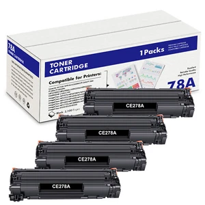 4 Pack CE278A Toner Fits For HP 78A LaserJet Pro P1566 1606DN M1536DNF MF4550D - Picture 1 of 1