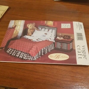 Vogue 9604 Bear Collection BEDROOM FURNITURE Pattern 1997 New Linda Carr Bed - Picture 1 of 3