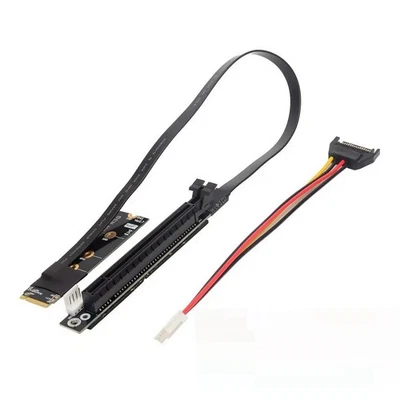 M.2 NVMe to PCIe X16 Extension Cable Gen3 Riser Adapter  Mining Cable for9494 - Image 1 of 4