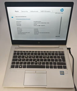 HP EliteBook 830 G5, i5-8350U, 8GB RAM, 256GB SSD - Picture 1 of 6