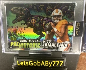 2024 Wild Card Nico Iamaleava 23/25 Pre-Historic Dino-Might - Picture 1 of 2