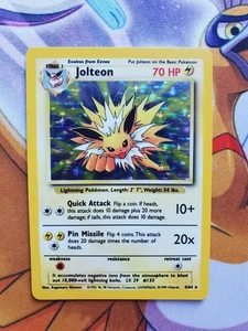 Jolteon 4/64 Holo Unlimited Jungle No Set Symbol Error Pokémon Card (LP-) - Picture 1 of 2