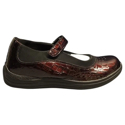 Drew Mary Jane туфли женщин 9 красный черный крокодила лакированная кожа крюк и петля 14375-6P - Изображение 1 из 4