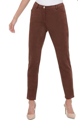 Pantalones informales TOMMY HILFIGER para mujer talla 14 imitación gamuza pierna ajustada TEDO Foto 1 de 4