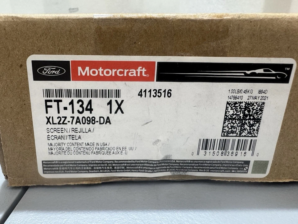 Filtro de óleo de transmissão Ford genuíno XL2Z-7A098-DA (F4) - Imagem 1 de 3