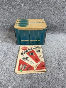 Bonita caja de carrete vintage años 60 Penn 209MS Peer monofilamento caja y manual solamente - Imagen 1 de 12