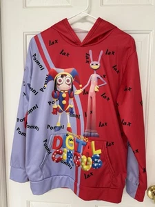 Kids (13) XL Pomni Jax Hooded Jacket Polyester Red/ Purple Unbranded - Picture 1 of 8