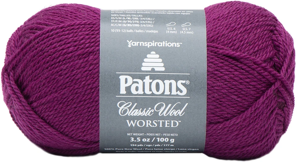 Patons Classic Wool Yarn-Amaranth - Image 1 of 1