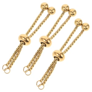 Cadenas de extensión ajustables deslizantes pulsera cadena extensible 3 piezas - Imagen 1 de 12
