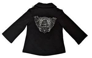 Sailor Jerry Embroidered Back Double Breasted Jacket S 3/4 Sleeve, NWT Laundered - Picture 1 of 13