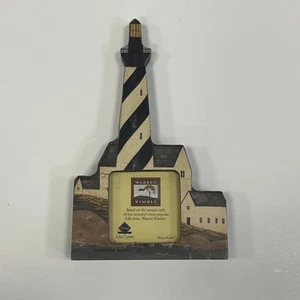 Warren Kimble Coastal Breeze Leuchtturm stehender Bilderrahmen 2,5x2,5" NEU - Bild 1 von 6