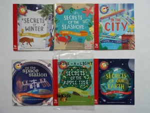 Lot 6 Shine-a-Light Chick-Fil-A Books Secrets of Our Earth on the Space Station - Picture 1 of 2