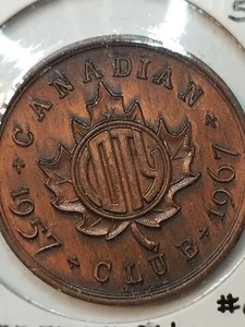 1967 Punnichy Saskatchewan Confederation centennial medal uncirculated - Picture 1 of 3