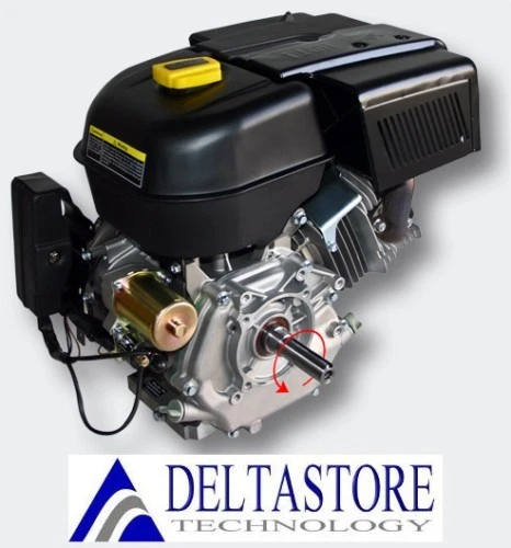 MOTORE A SCOPPIO 4T 15HP albero cilindrico 25 mm AVVIAMENTO ELETTRICO DELTASTORE - Immagine 1 di 1